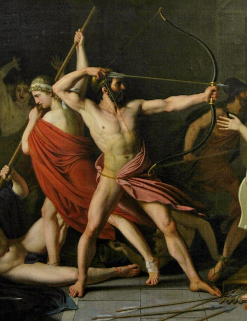 hadrian6: Detail : Odysseus and Telemachus Massacres the Suitors of Penelope. 1812. Thomas Degeorge 