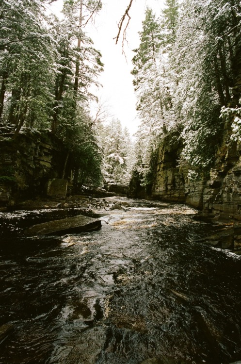 Canyon falls on film