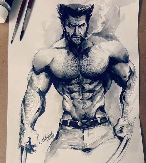 Sex silverjow:  #inktober #inktober2015 #wolverine pictures