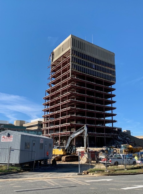 Deconstruction of Modernity V - Massey Building, Fairfax, October 2019.More than a month has passed 