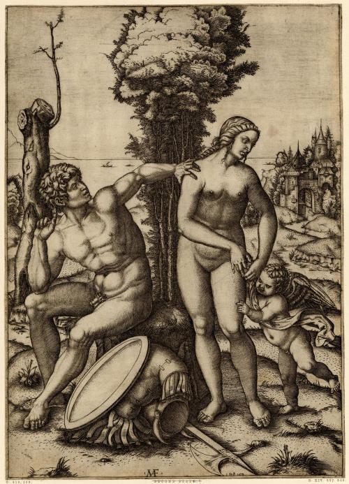Mars and Venus by Marcantonio Raimondi (1508-10)