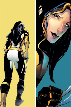 x-23:   i do not feel angry. i do not feel “anything”.i feel like you, katherine. i feel sad. but there is something else… i feel proud.   death of wolverine: the logan legacy #2