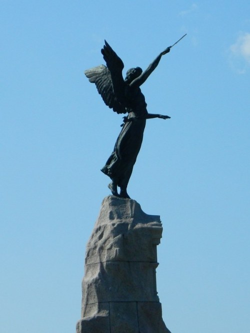 Russalka Memorial (Tallinn, Estonia).This bronze monument, sculpted by Amandus Adamson, was erected 