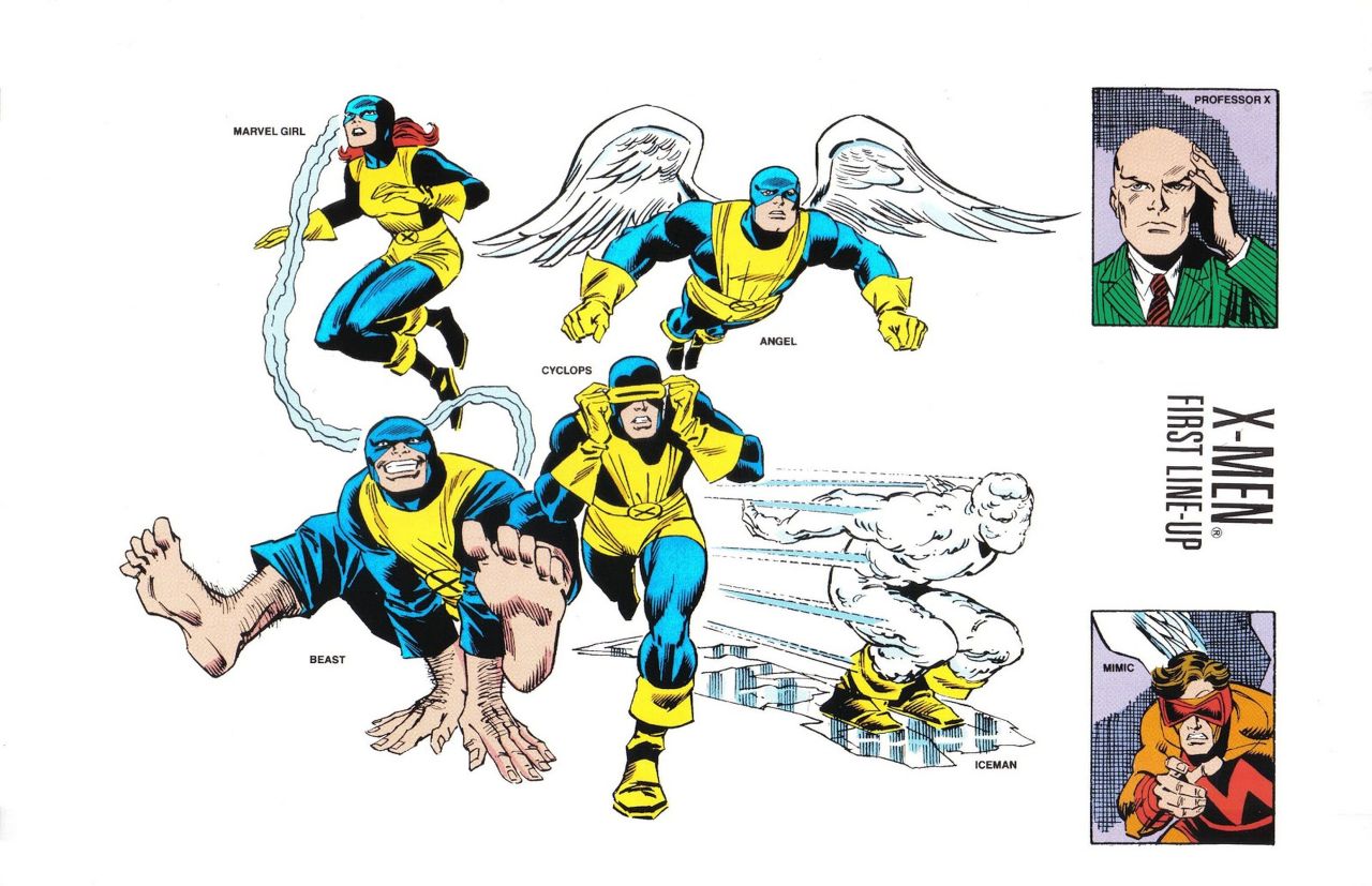 ungoliantschilde:  the X-Men Line-Ups (from the Marvel Universe Handbook) the First