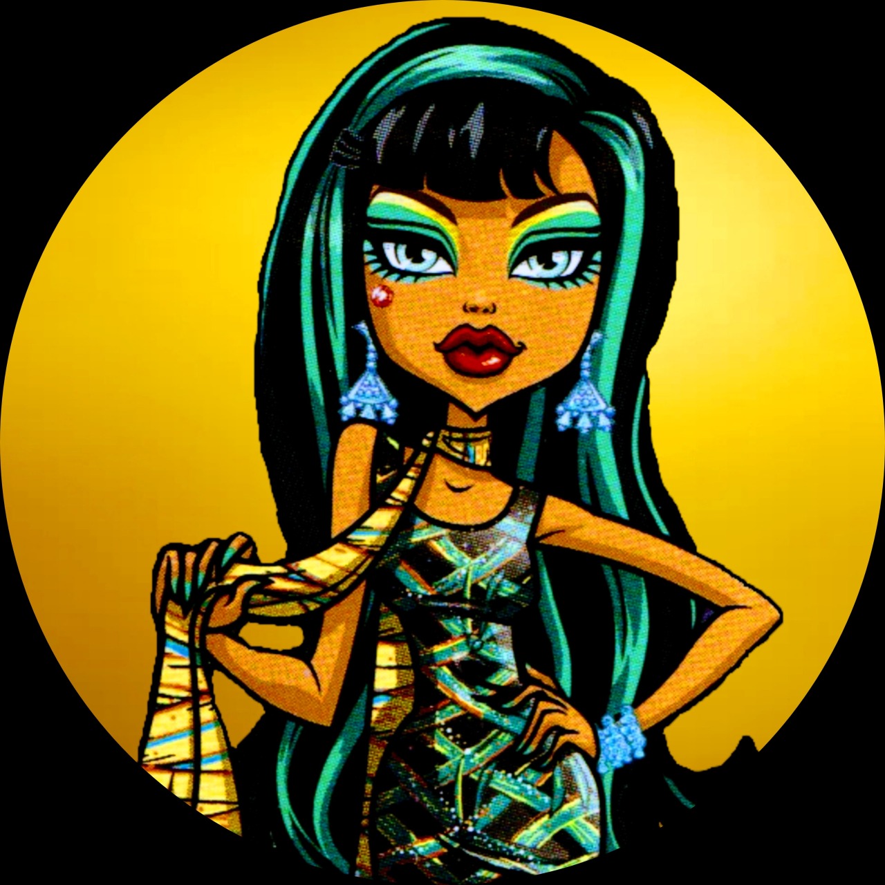 Monster High Icons (Close-up)Like and/or reblog if you save/use #monster high #scaris: city of frights  #cleo de nile #lagoona blue#sparkly#glitter#close-up#icons#circle icons #icons by me