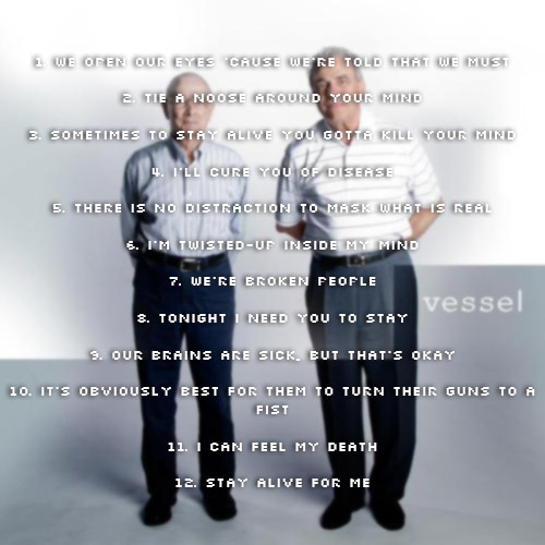 bringmoreknives: lessons learned from twenty one pilots [insp.]