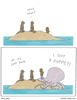 lizclimo:  dave got a puppet 