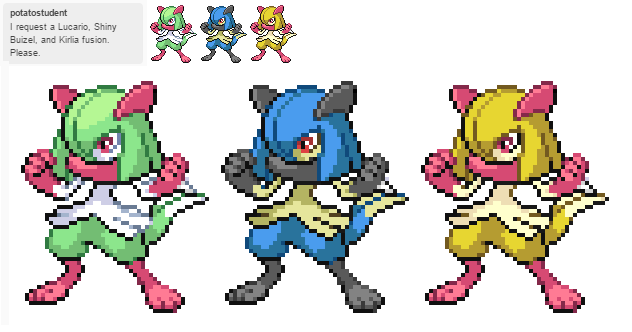 Pokemon Fusion Sprite Request #96: All Ultra Beasts 