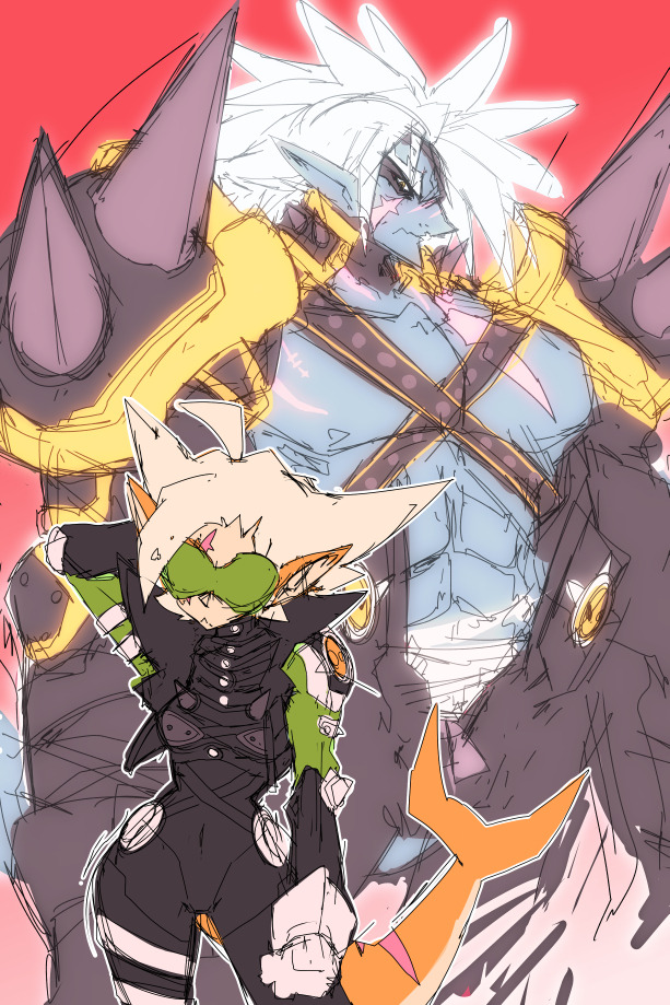 endshark:  Redesigning Lord Dread and Katta of THE DREAD SHARKS.Dread’s fairly