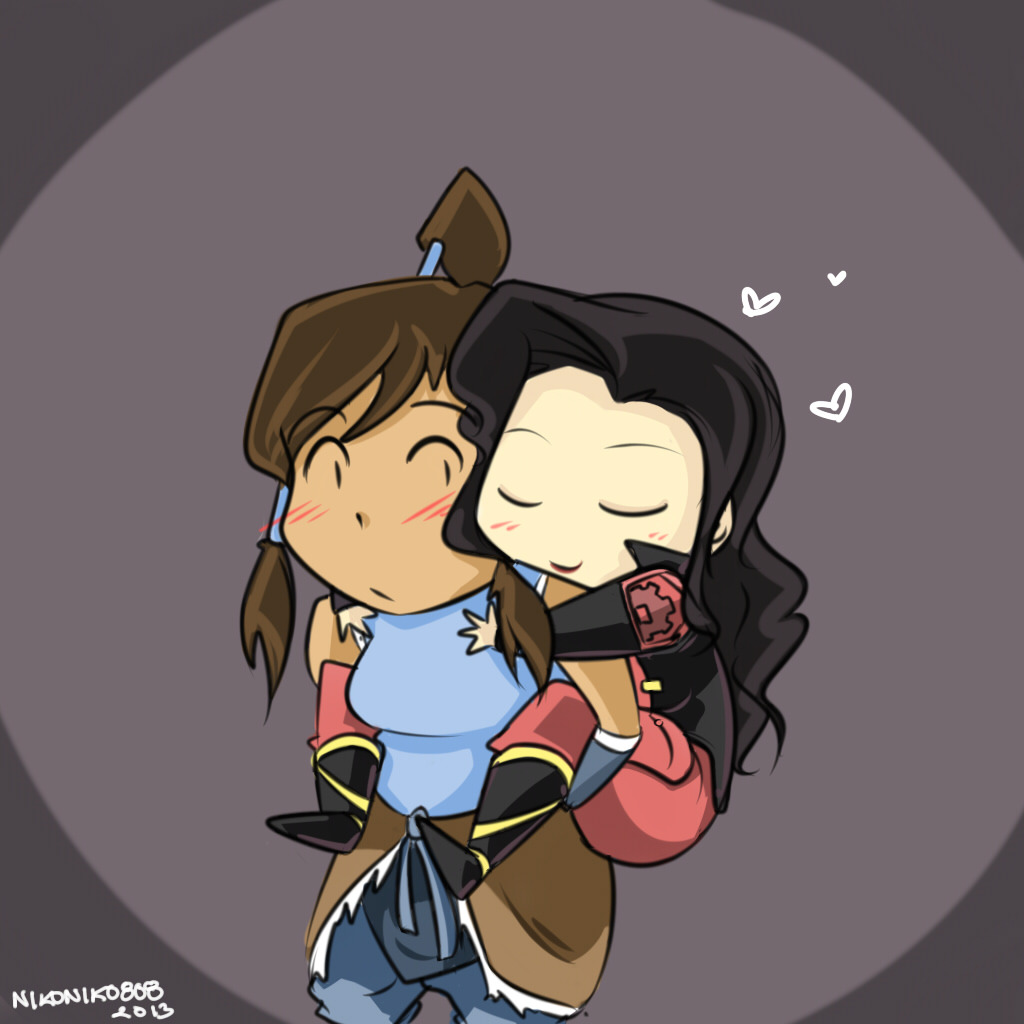 nikoniko808:  I saw a lot of chibi Korrasami going around so I decided to join the