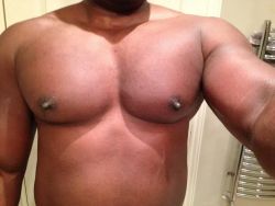 blkbugatti:  bullpupuk:  nippletheory:  Via FB  come to papa yer beauties  Want that bad that chest those nips