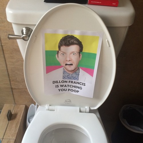 whoaskedalexandria: I hope @dillonfrancis likes what he sees #watchingmepoop #creepin’