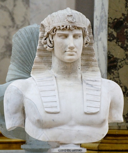 lionofchaeronea:Hadrian’s lover Antinous depicted as Osiris.  Unknown Roman artist, 1st half of 2nd 