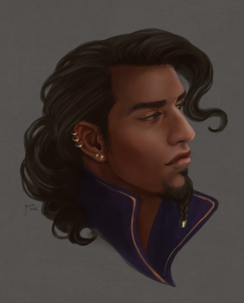 slugette:This is how Gilmore looks at Vax… *sighs forever*[image description: a drawing of Gi