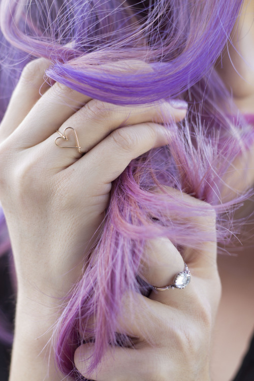 lianahee365:318|365|2013 ThursdayBye-bye magenta mane! Hello lavender locks! I got my hair recolored