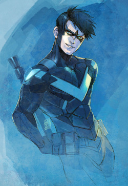 ai-img: Nightwing doodle. I like the design