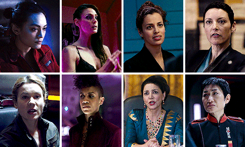cara-gee:THE WOMEN OF THE EXPANSESeason 1-6 [in order of appearance]
