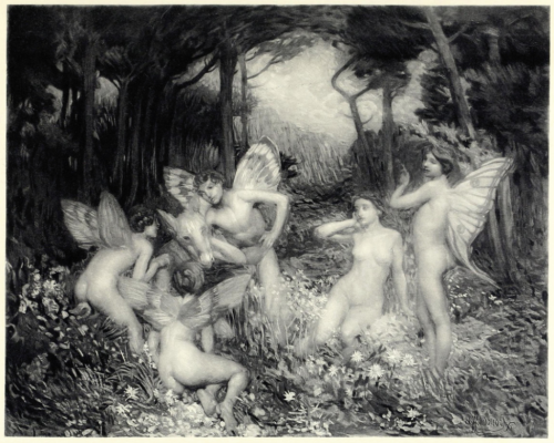 Lucien Hector Monod, sylphs, 1902.