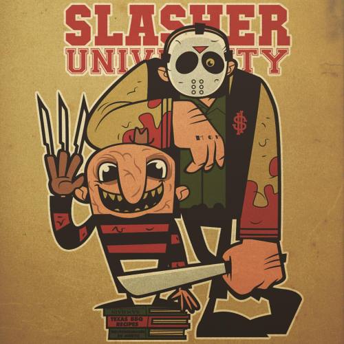 Slasher University, or A Nightmare on Jump Street if you prefer. #elmstreet #fridaythe13th #horror #