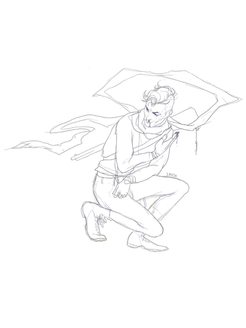 knockingghosts:  Some sketch commissions for brokenrosesx of her character on the