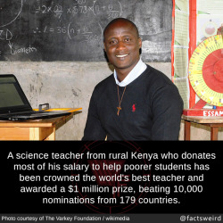 Mindblowingfactz:  A Science Teacher From Rural Kenya Who Donates Most Of His Salary