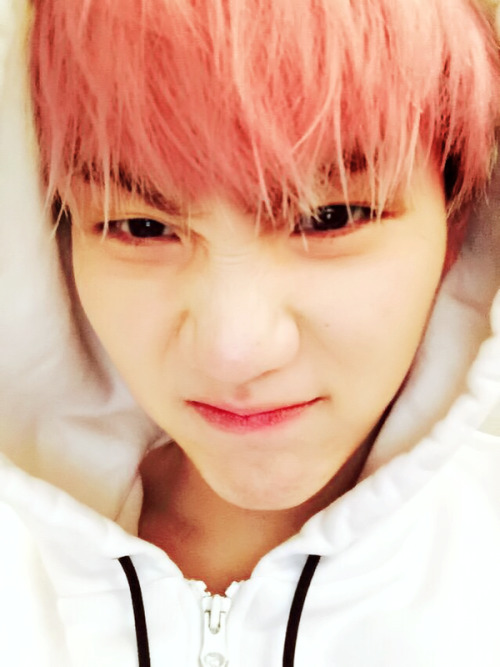 Yoongi X Pink Hair