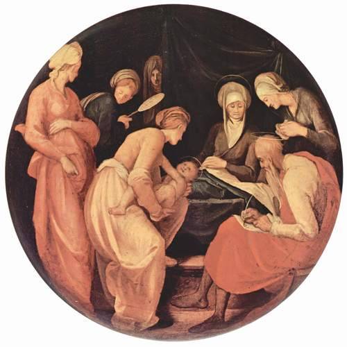 Birth of John the Baptist, 1526, Jacopo PontormoMedium: oil,wood