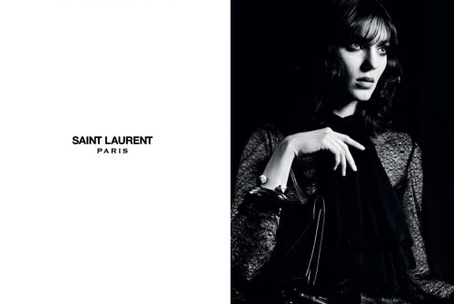 Saint Laurent . Ad campaign Fall12Creative Director: Hedi SlimanePhotos: Hedi SlimaneModel: Kati Nes