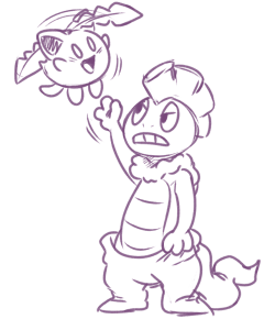 cheesehenderson said: September 17th 2015, 10:39:00 am · a day agoHey, if you&rsquo;re still doing requests, can you draw my two favorite Pokémon, Scrafty and Hoppip? Thanks!