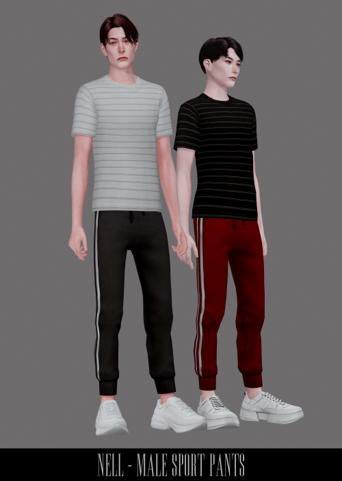 Male Sport Pants- hq compatible- base game compatible- 15 swatches- male only- retexture of EA’s mes