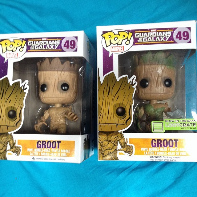 Now I have 2 Groots! #lootcrate #iamgroot #cute #glow #funkopopvinyl #Groot #gotg