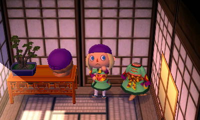 So I finished making the Medicine Seller’s outfit on Animal Crossing: New Leaf today ouoI think I did pretty well, considering all the different colours in his outfit made me use my entire palette ;u;