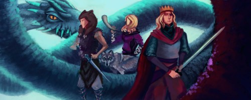 The Orphan, the Hero, and the King (x)Here&rsquo;s is another commission I painted for Mythgard, thi