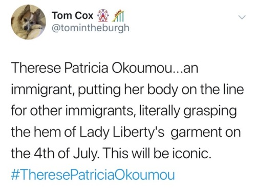 theycallme-misssunshine:odinsblog:Therese Patricia Okoumou. Patriot. You know what you have to do if