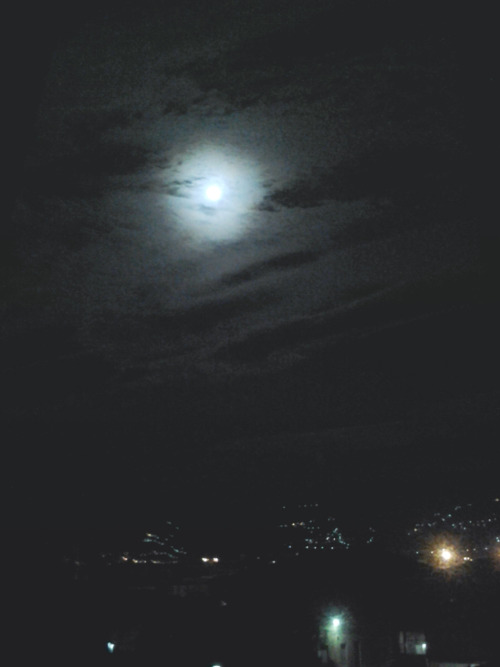 XXX ahh I love how the moon looks tonight photo
