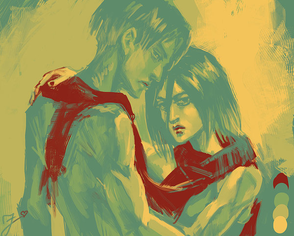 jesterryart:  Colour Palette Meme - Rivamika by jesterry 