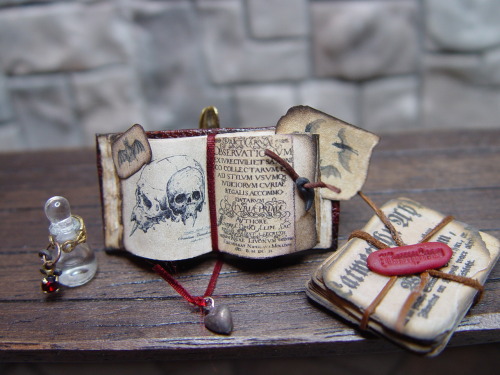 mentalmoth:  These are freaking amazing. There are tons more of these detailed fantasy miniatures on the artist’s website: EV Miniatures 