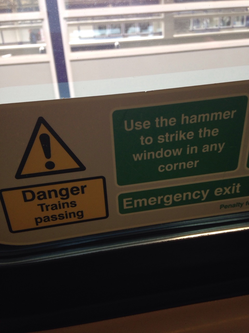 My views for the next hour, traveling to a Munch.