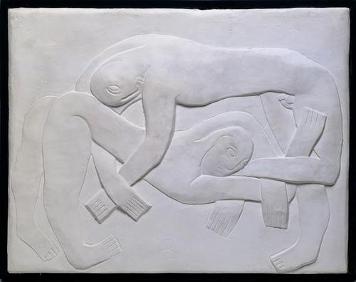 Henri Gaudier-Brzeska (French; 1891–1915)WrestlersPlaster, 1914Centre Pompidou, Musée national d'Art