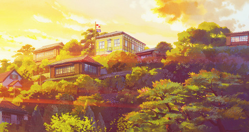 ghiblistudio: The view From Up On Poppy Hill [click for large]