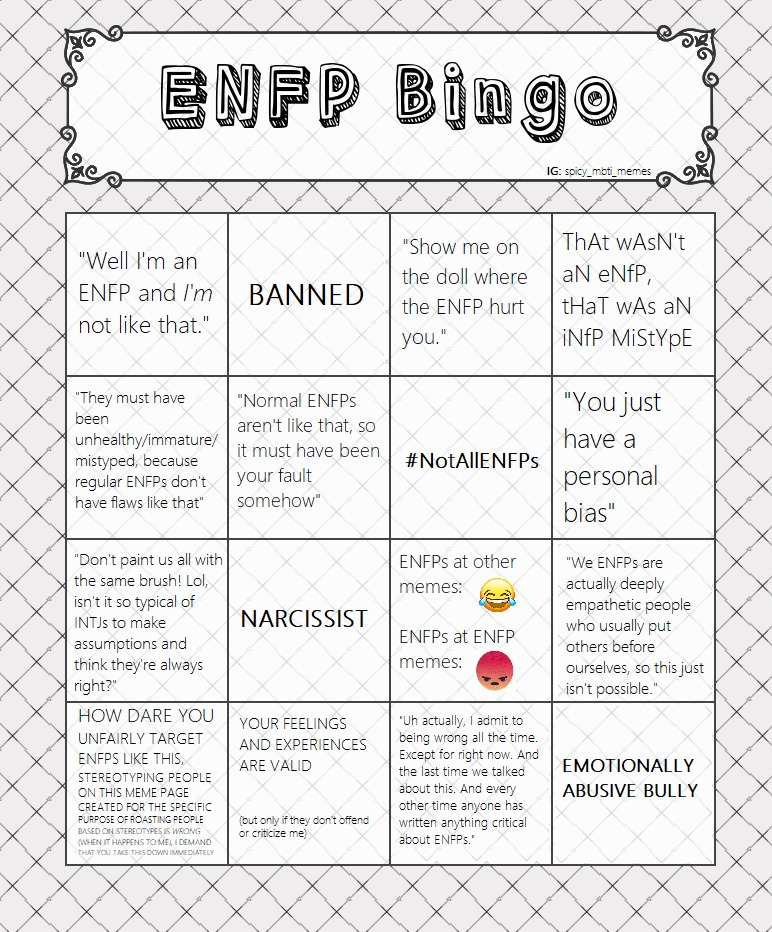 The Spiciest Mbti Memes This Side Of Carl Jung S Secret Tumblr B How Enfps React When You Try To Criticize Them
