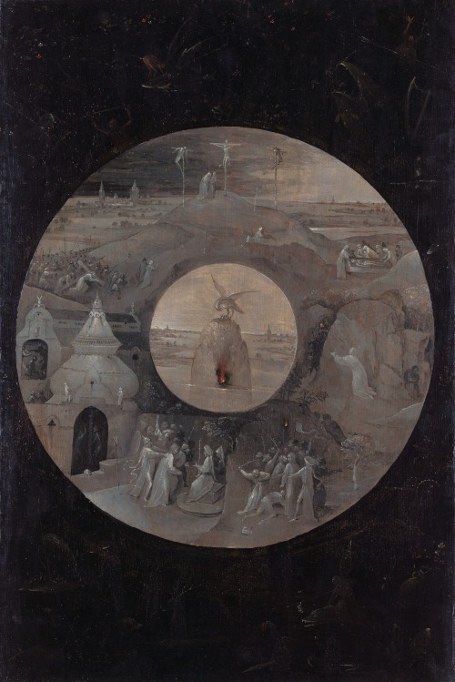 koredzas:Hieronymus Bosch - Scenes from the Passion of Christ, Reverse of Painting “Saint John the E
