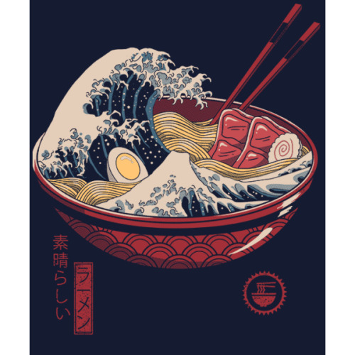 qwertee: Be sure to check out “Great Ramen Wave” : www.qwertee.com/xrmstb2cl Thi