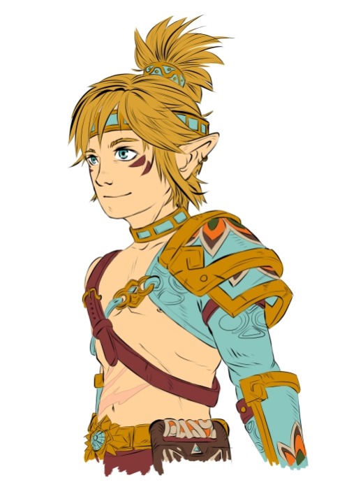 Link in his best BOTW outfit ! I tend to use the Desert Voe outfit even in inappropriate zones like 