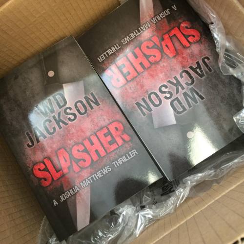 Unboxed some paperback copies of Slasher ready for my book launch, exciting times!!!  It’s rel