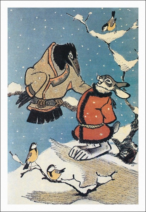 ruscatontheroof:Russian folk tales illustration by Yevgeny RachevРусские народные сказки иллюстрации