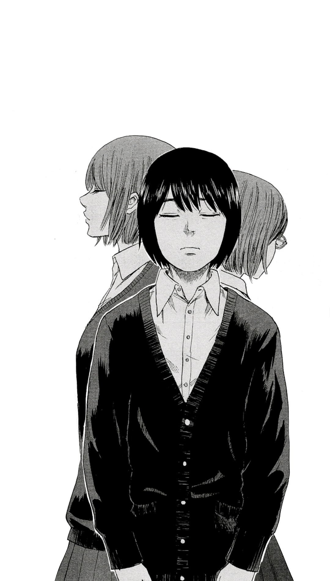 nakamura sawa and tokiwa aya (aku no hana) drawn by inaba-no-kuni-tottori