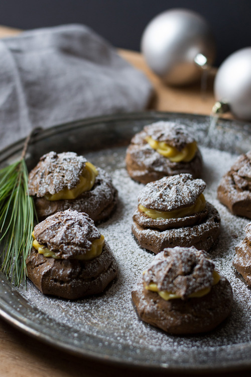 confectionerybliss:Gingerbread Eggnog Cream Puffs | Sift & Whisk 