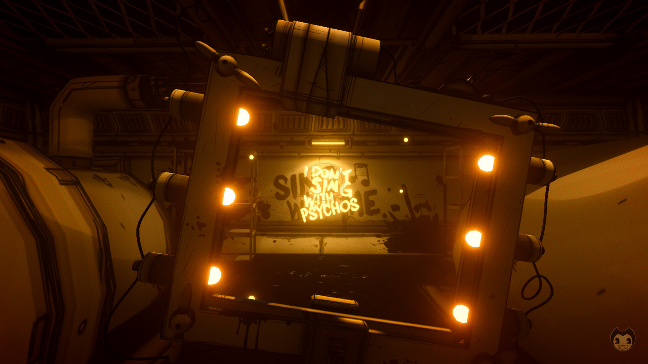 Bendy and the Ink Machine - Quietly stalking through the depths, don't let them see you! Tag your screenshots with #BendySafari ! #BATIM