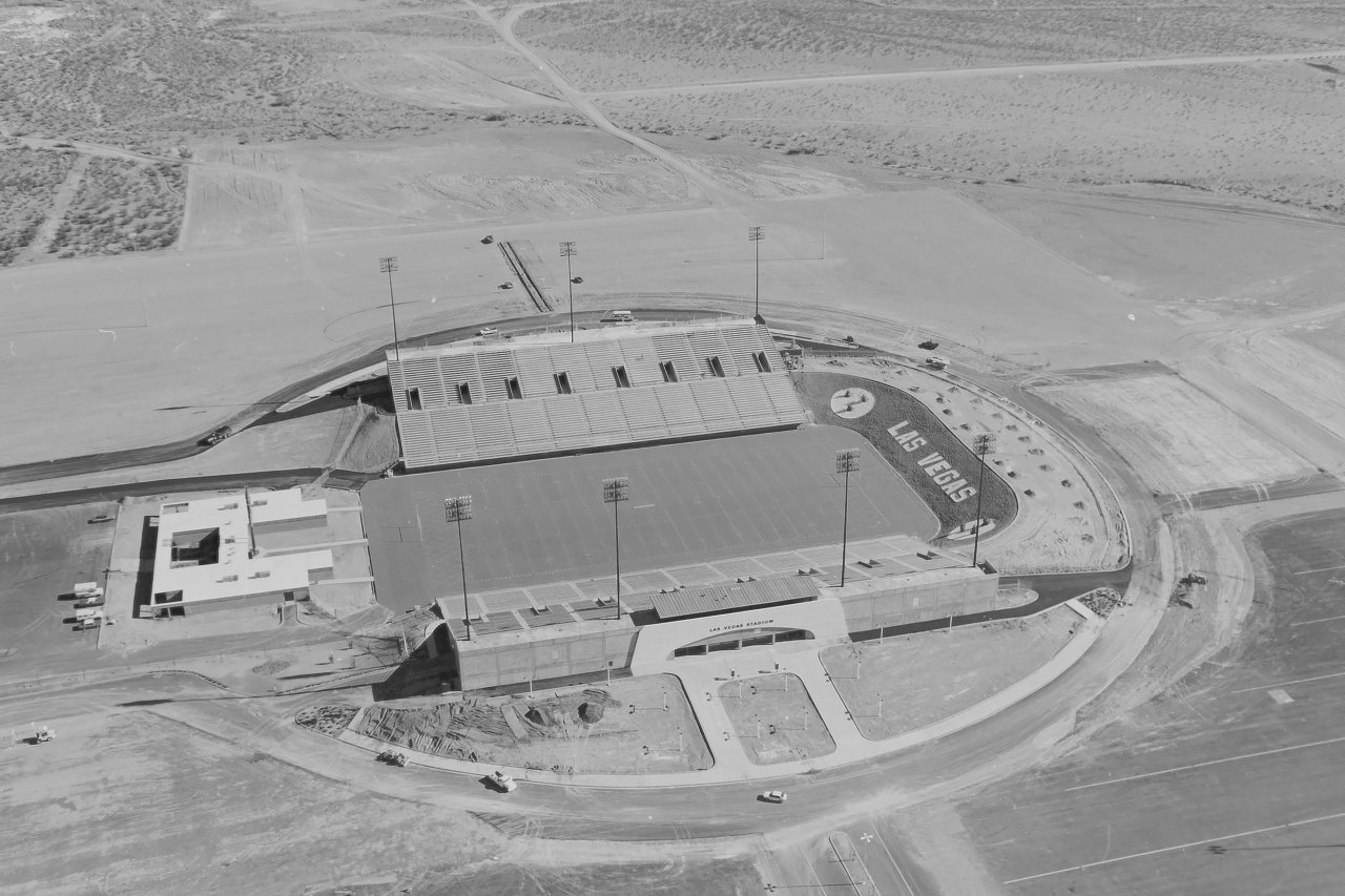 Vintage Las Vegas Las Vegas Stadium November 1971 Aka Sam Boyd